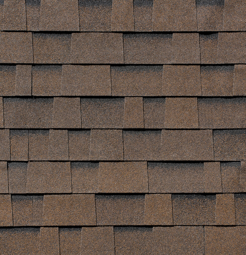 Malarkey Roofing Products Burlwood shingle color swatch, solar architectural.