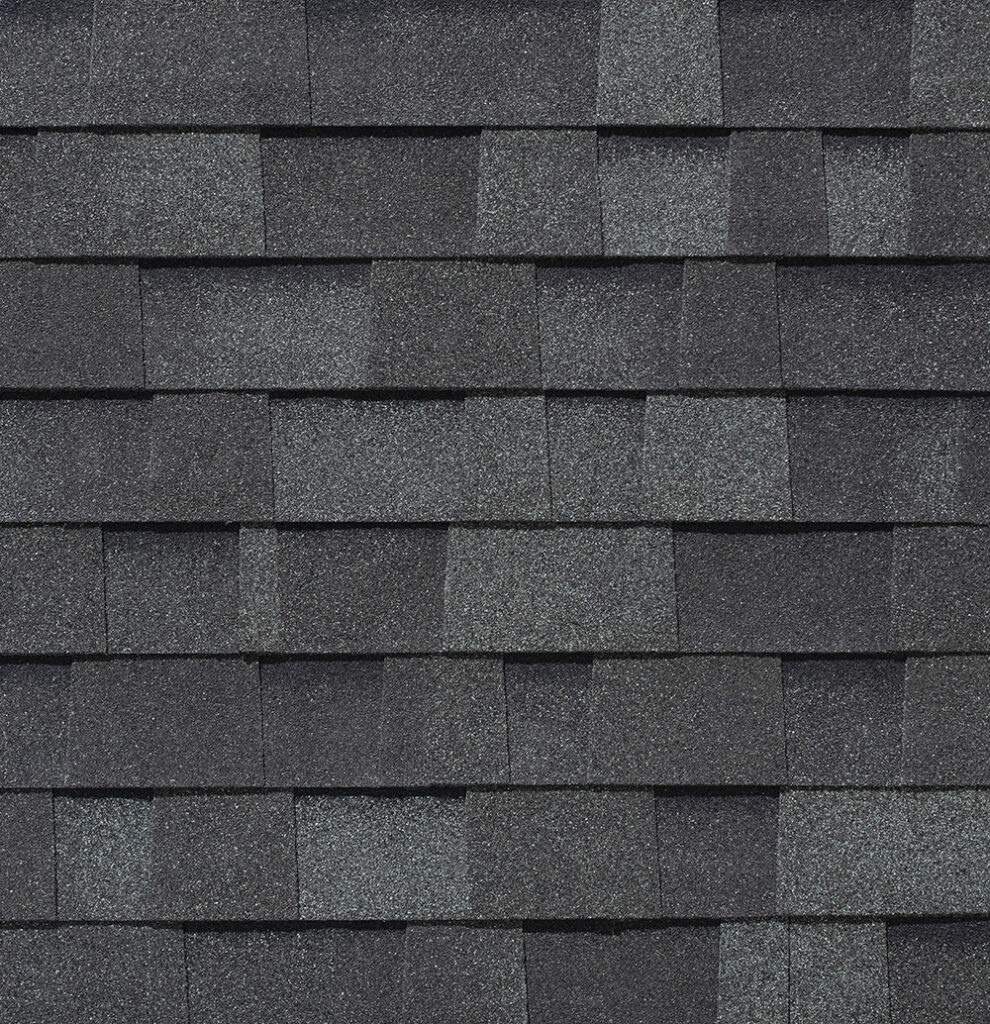 Malarkey Roofing Products Coastal Grey shingle color swatch, solar architectural.